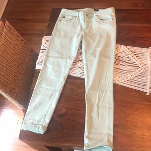 Mint green AG jeans
